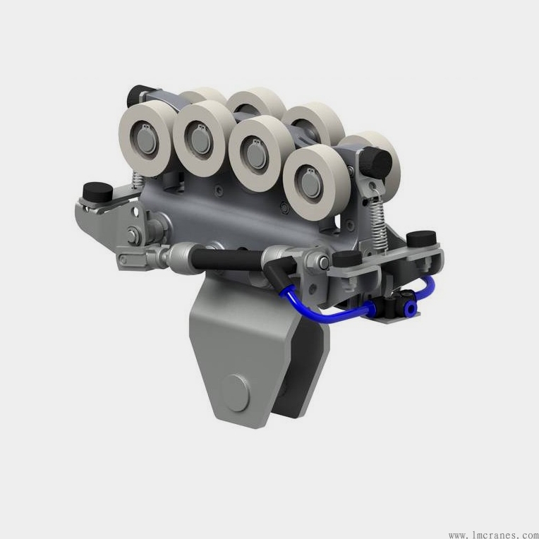 鋁軌起重機(jī)氣動剎車裝置軌道滑車