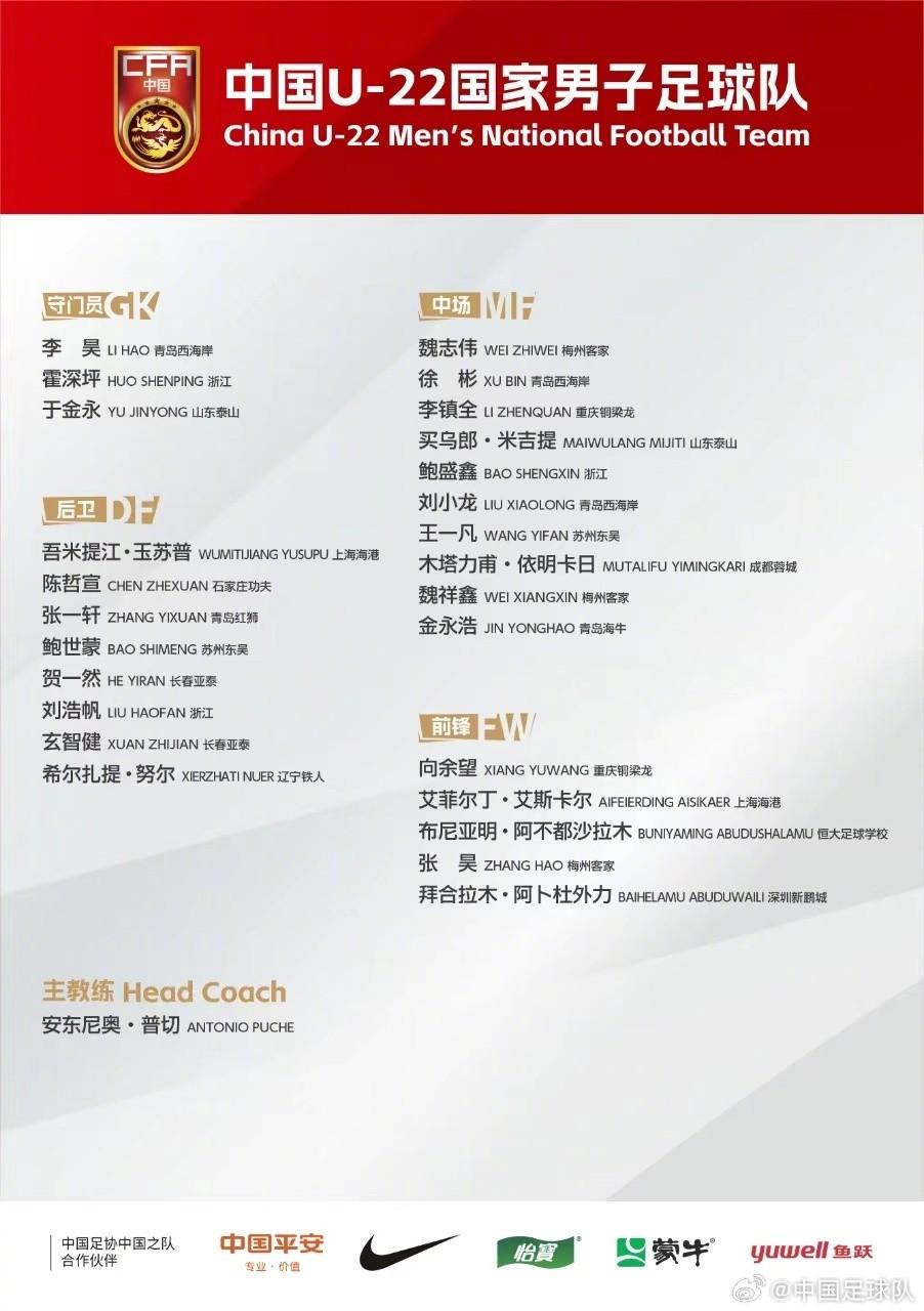 馬德興：受全運(yùn)會(huì)事件影響，U22國(guó)足集訓(xùn)無(wú)法召集所有球員